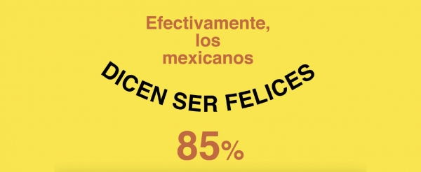 Efectivamente, los mexicanos dicen ser felices, 85%